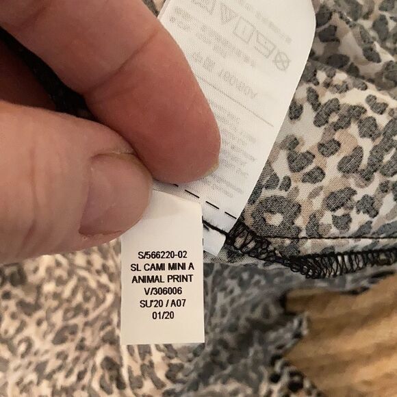 NWT Old Navy size XS leopard print spaghetti strap elastic back sundress - Picture 13 of 14